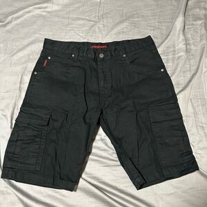 Tough Duck Men's Black Cargo Shorts with Multi-Pocket Utility